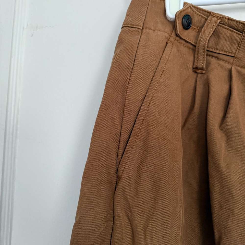 Madewell The Harlow Wide Leg Brown High Rise Pants Trousers Women's Size 10 - Picture 3 of 5
